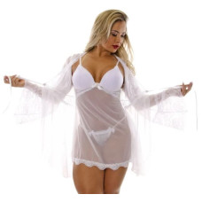 CAMISOLA AUDREY EM RENDA E TULE SAPEKA