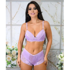 CONJUNTO 1/2 TAÇA CALEÇON COM RENDA 